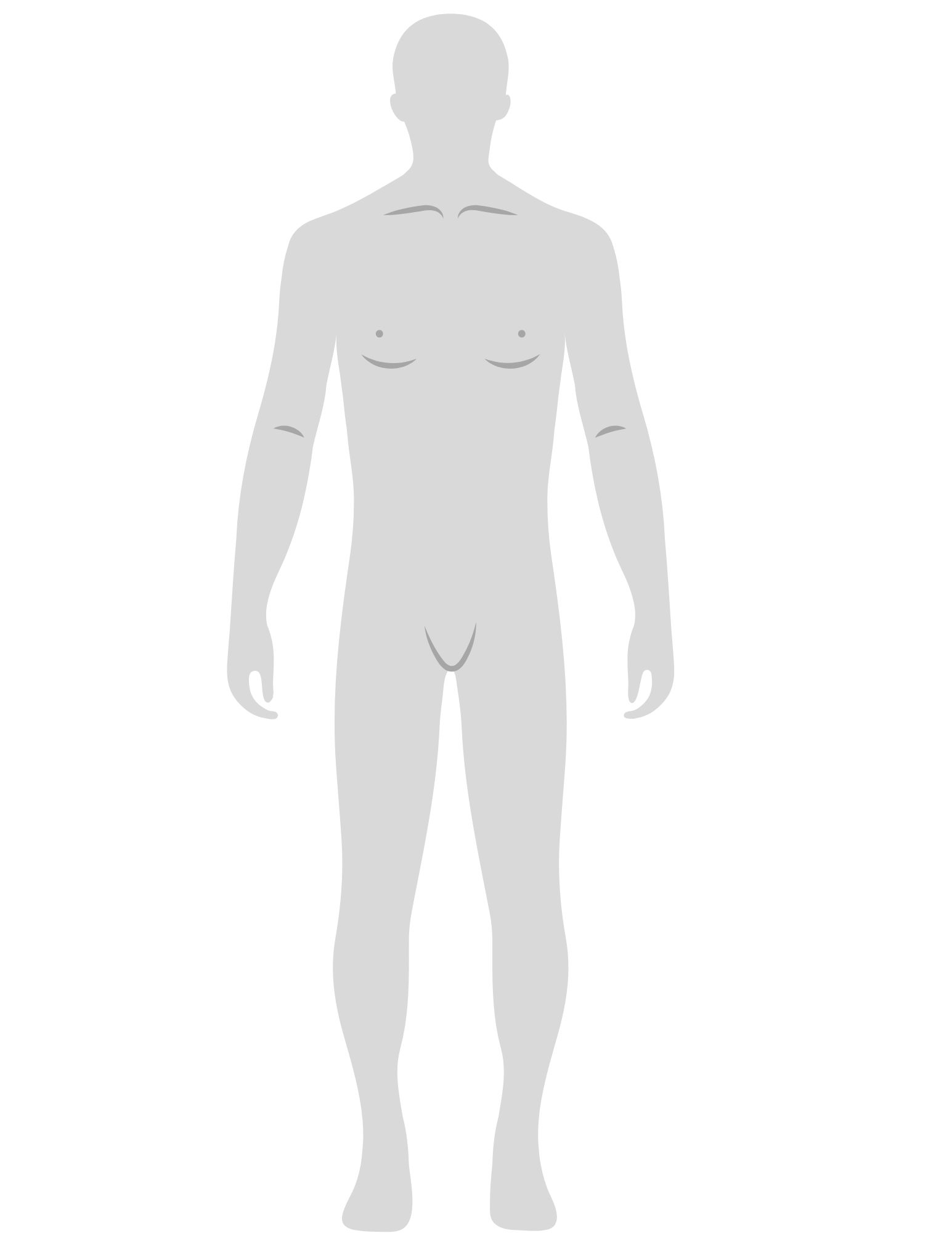 Body diagram, front view